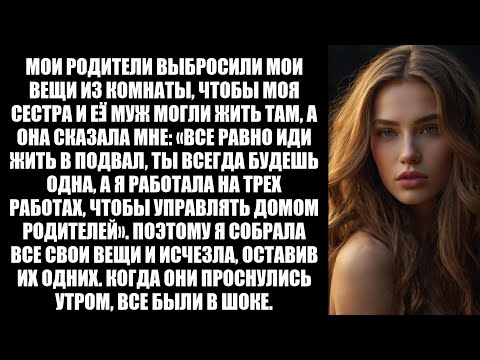 Видео: Родители выбросили мои вещи к мужу сестры, я собрала вещи и оставила их в шоке навсегда.