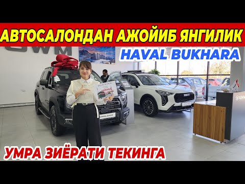 Видео: HAVAL BUKHARA АВТОСАЛОНДАН АЖОЙИБ ЯНГИЛИК | ОЛДИНДАН 20 % ТУЛАНГ МАШИНА СИЗНИКИ