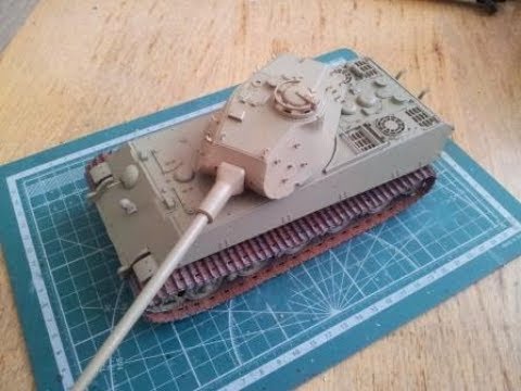 Видео: King Tiger (Zvezda) 35 scale...шаг 2