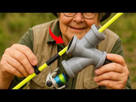 Видео: Почему рыбаки не запатентовали это?  Вставьте удочку в соединительную трубу.