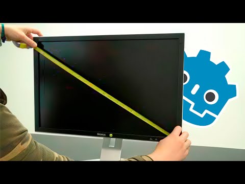 Видео: Разрешение экрана и полноэкранный режим в Godot 4
