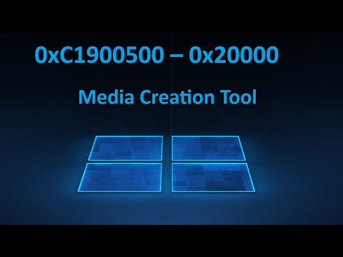 Видео: Ошибка 0xC1900500 – 0x20000 при запуске Media Creation Tool