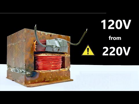 Видео: 2000 Вт - адаптер переменного тока от 220 до 120 вольт с понижающим трансформатором СВЧ