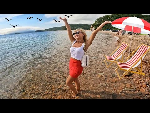 Видео: Пляжи острова Русский