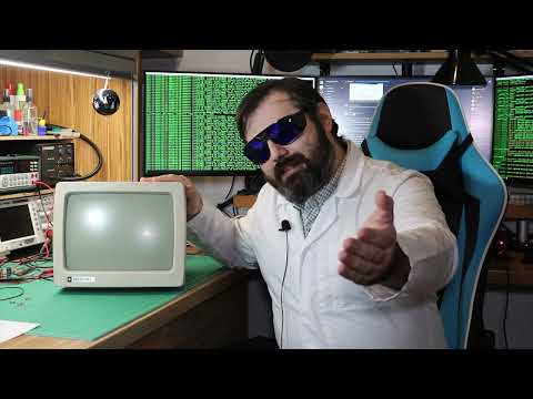 Видео: Электроника МС6105. Играем с монитором из прошлого