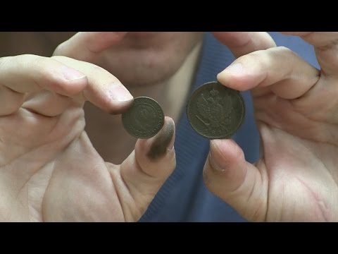 Видео: Как и чем придать рельеф монете. Чистка меди