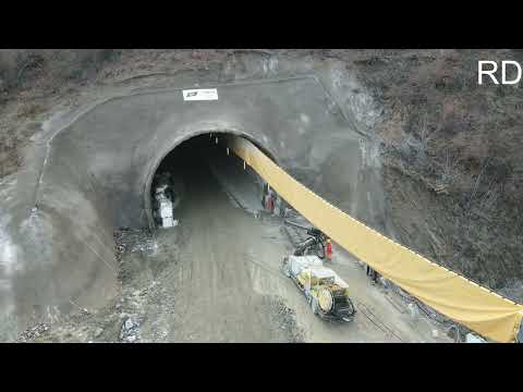 Видео: Строеж на жп трасе между тунели 3 - 11 и нова гара Костенец - 10.12.24