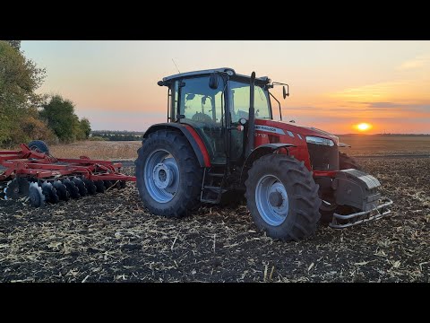 Видео: Дискування.Massey Ferguson 6713  БДП 3200.