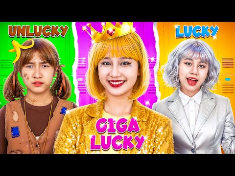 Видео: Везучая vs Невезучая vs Гига Везучая Студентка В Школе!