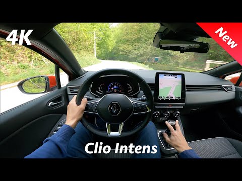 Видео: Renault Clio Intens 2021 - Тест-драйв от первого лица в 4K | 1.0 TCe - 100 л.с. LPG