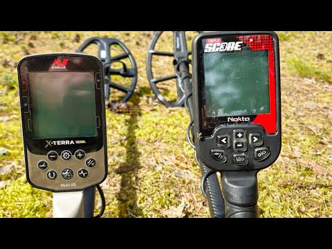 Видео: Minelab X-Terra Elite против Nokta Triple Score - какой металлоискатель лучше?