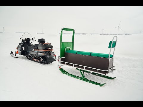 Видео: Сани для снегохода Hunter