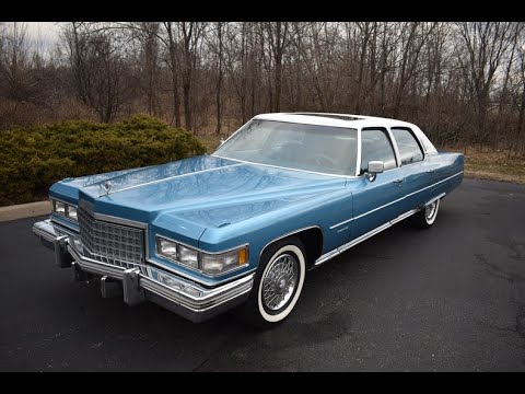 Видео: Тест-драйв 1 из 1200 выпущенных Cadillac Fleetwood Talisman 1976 года