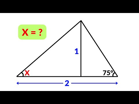Видео: Можете ли вы решить задачу, не используя тригонометрию?