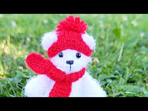 Видео: Шапочка для игрушки спицами