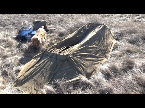 Видео: Самодельный лежачий скрадок для гусиной охоты. Весна 2020.