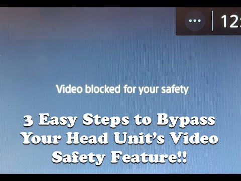Видео: Как обойти функцию видеобезопасности на головном устройстве вашего неоригинального автомобиля за ...