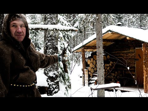 Видео: Живу в малой избе. Проверка путиков.