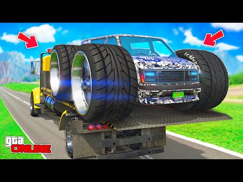 Видео: УГНАЛ ФУРГОН НА ОГРОМНЫХ КОЛЕСАХ! БИТВА ЭВАКУАТОРОВ В ГТА 5 ОНЛАЙН | НАШЕЛ 3 ТАЧКИ