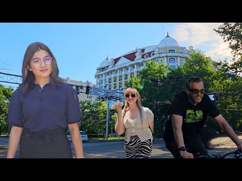 Видео: раннее утро в Алматы, пешая прогулка вниз по Сейфуллина, от Абая до Богенбай батыра