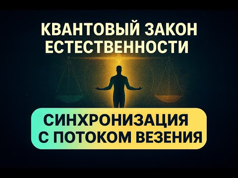 Видео: #гипноз 2.9 КВАНТОВЫЙ ЗАКОН ЕСТЕСТВЕННОСТИ волшебная таблетка удачи Синхронизация с потоком Везения
