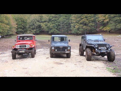 Видео: * ТРУДНОЕ ВНЕДОРОЖЕСТВО * Campagnola бросает вызов TOYOTA BJ 33" и JEEP TJ-Patrol 37"