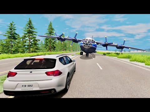 Видео: АСМР ПОСАДКА САМОЛЕТА НА ТРАССУ В BeamNG Drive