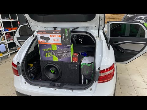 Видео: Бюджетный но очень громкий автозвук в Lada Vesta / Лада Веста . Аудиосистема за 33370 руб