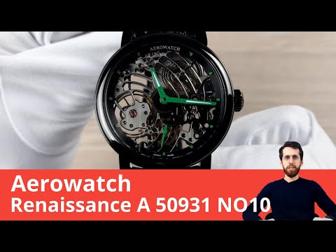Видео: Чёрный скелетон из Швейцарии / Aerowatch Renaissance A 50931 NO10