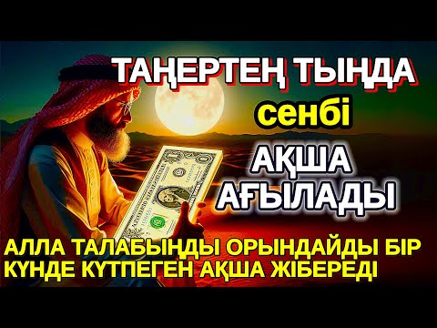 Видео: Тыңда Өте күшті дұға сенбі, Алла бір күнде ойламаған ақша байлық жібереді, Қарыздан Құтылып
