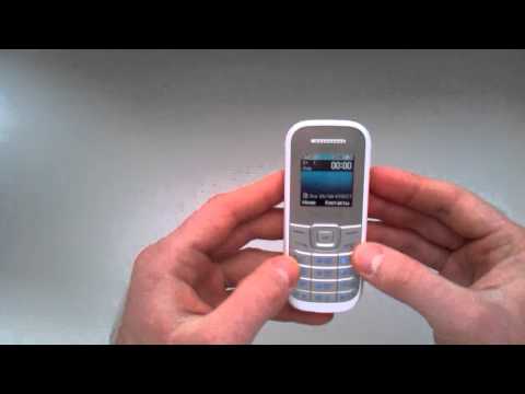 Видео: распаковка звонилки SAMSUNG E 1202I  на 2сим