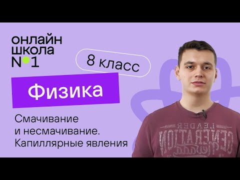 Видео: Смачивание и несмачивание. Капиллярные явления. Видеоурок 3. Физика 8 класс