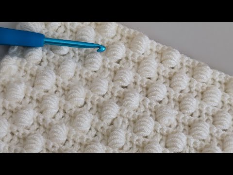 Видео: 👌Очень простое шерстяное детское одеяло крючком с узором из нута для начинающих и профессионалов