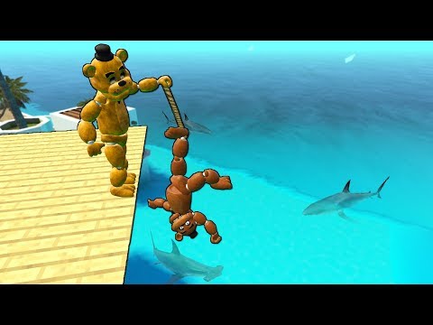 Видео: Гаррис Мод не стандартные рэгдолы/ неудачи в воде [Freddy VS Golden Freddy]№2