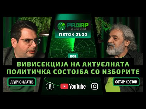 Видео: RadarPodcast| РадарПодкаст S01E08, Вивисекција на актуелната политичка состојба и изборите со Златев
