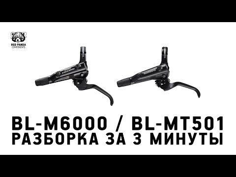 Видео: Разборка ручки тормоза Shimano BL-M6000 / Shimano Brake lever disassembly  BL-M6000