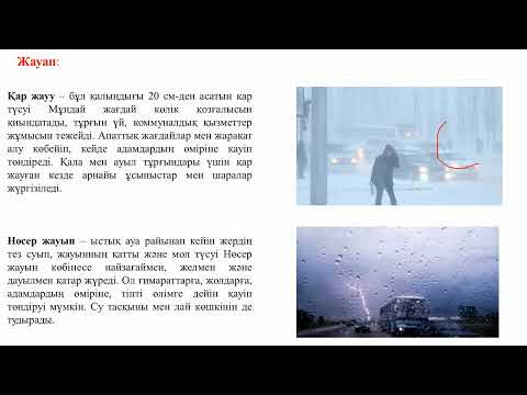 Видео: Қолайсыз атмосфера құбылысы