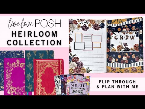 Видео: Планируйте вместе со мной и листайте | Коллекция семейных реликвий LIVE LOVE POSH | Разворот Bull...