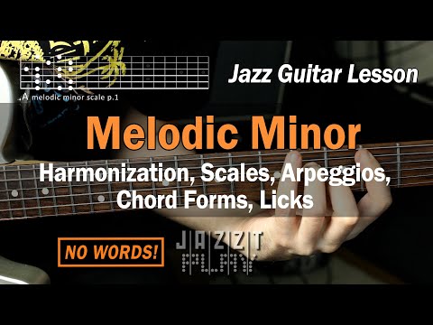 Видео: Мелодический минор. Боксы, формы характерных аккордов, гармонизация, арпеджио.