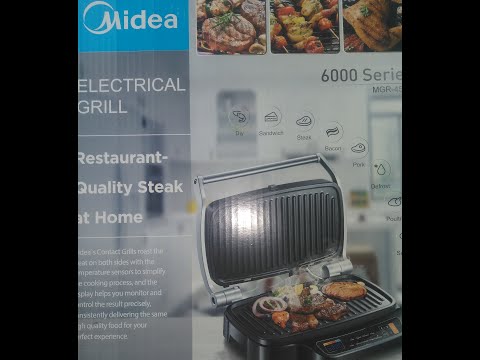 Видео: 👨‍🍳Электрогриль Midea MGR 4500🥩 Стейк Рибай