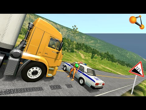 Видео: ИГРЫ СО СМЕРТЬЮ! НЕ СМОГ ОСТАНОВИТЬСЯ НА КРУТОМ СПУСКЕ | BeamNG.drive