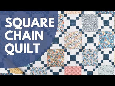 Видео: Квадратное лоскутное одеяло (одеяло размера queen, выполненное из предварительно нарезанных квадр...