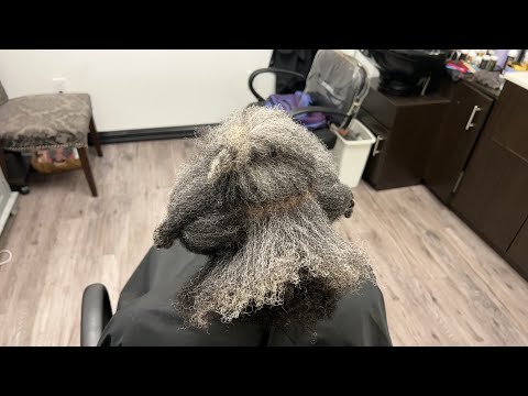 Видео: Жесткие седые волосы | Первый опыт работы с шелком