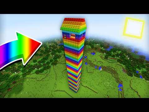 Видео: КТО ПОСТРОИЛ САМЫЙ ВЫСОКИЙ РАДУЖНЫЙ НЕБОСКРЁБ В МАЙНКРАФТ | Компот Minecraft