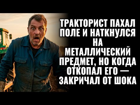 Видео: Тракторист пахал поле и наткнулся на металлический предмет, но когда откопал его — закричал от шока
