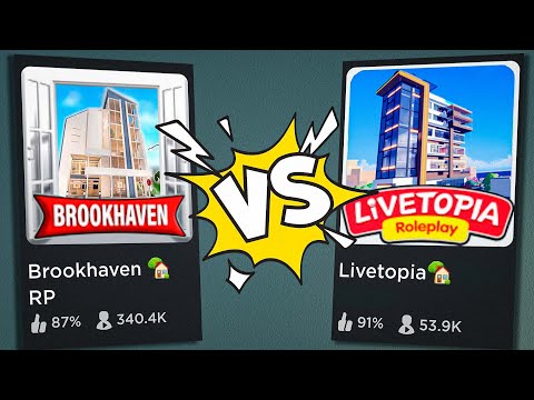 Видео: Лайвтопия VS Брукхейвен РП Роблокс! Какие АПАРТАМЕНТЫ лучше? Livetopia and Brookhaven Roblox