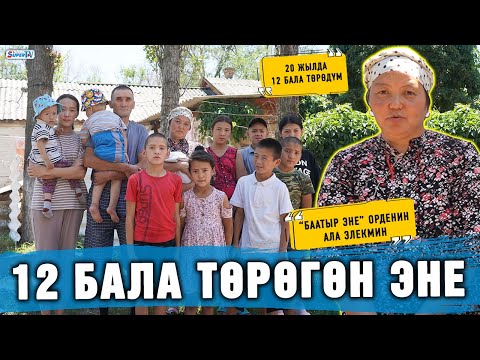 Видео: “Баатыр эне” орденин ала элекмин” дейт 12 бала төрөгөн эне