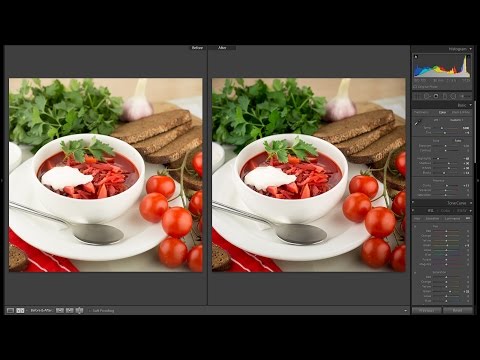 Видео: Обработка фуд фото в lightroom #ЭД_raw 06