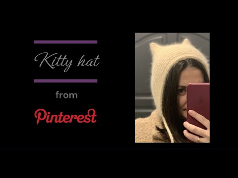 Видео: Вяжем трендовый чепчик с ушками КРЮЧКОМ/ Kitty hat with hook/ Kitty cap with hook