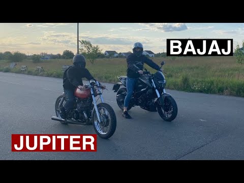 Видео: Форсированный ИЖ Юпитер против BAJAJ DOMINAR 400